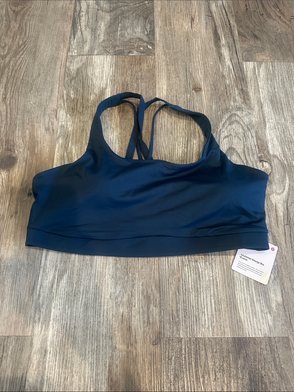 NEW with tags! Lululemon energy bra evolve XL indochine blue
